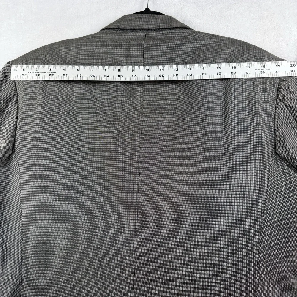 Vtg Brioni Suit Jacket Double Breasted Mens 42L Wool Cashmere Blend Peak Lapel